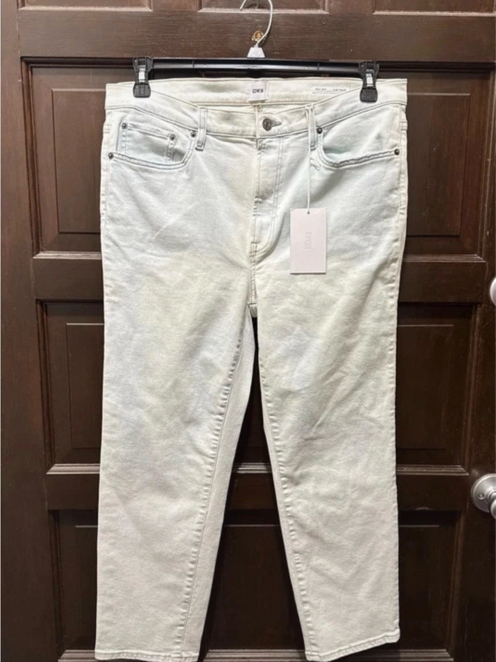 Edwin Women's Straight-Leg Jeans in Pale White Wash